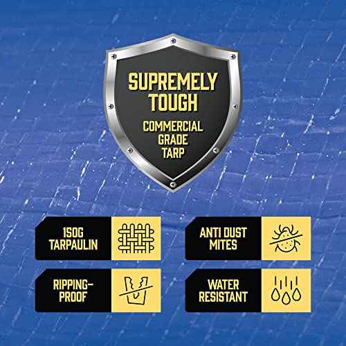 Mattress Bags for Moving with 8 Handles - Extra-Thick Mattress Bag for Moving - Reusable Mattress Storage Bag - Mattress Cover for Moving with Zipper (Blue, Full)