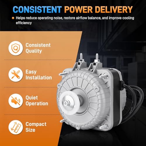 120V AC Fan Motor 10/55W 1550 RPM Shaded Pole Condenser Fan for Cooling Equipment