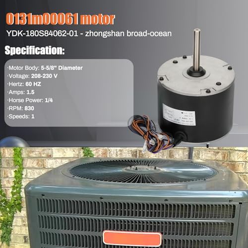 Knocokie 1/4 HP Condenser Fan Motor for Goodman Air Conditioners