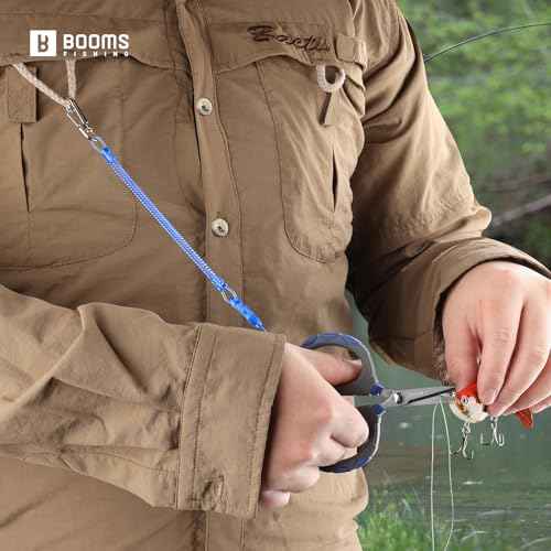 Booms Fishing Braided Line Scissors: Micro-Serrated Stainless Steel Blades Line Cutter - XW01 4.1" Fishing Serrated Shears