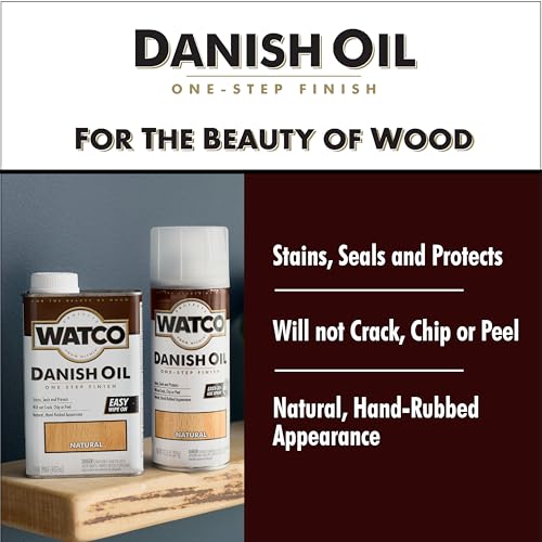 Watco Natural Oil Finish - 1 Pint, One-Step Wood Protection & Enhancement