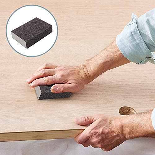 100 Grit Medium Sanding Block - 12Pcs, Wet Dry Sanding Sponge Foam Sandpaper Block Washable & Reusable Sandpaper Sponge for Drywall Wood Plastic Metal Furniture