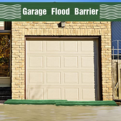 Threan 4 Pack 3ft Flood Barrier Sandbags for Flood Prevention - Green, Heavy Duty Canvas
