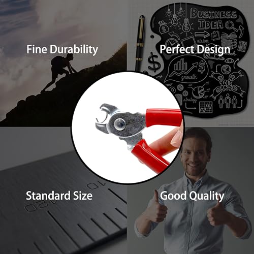 270 Pcs of 3 Sizes Galvanized Hog Rings Assortment Kit and One Piece Professional Pliers Widely for Bungee Animal Pet Cages Bagging Meat and Sausage Casing Fencing Furniture Upholstery