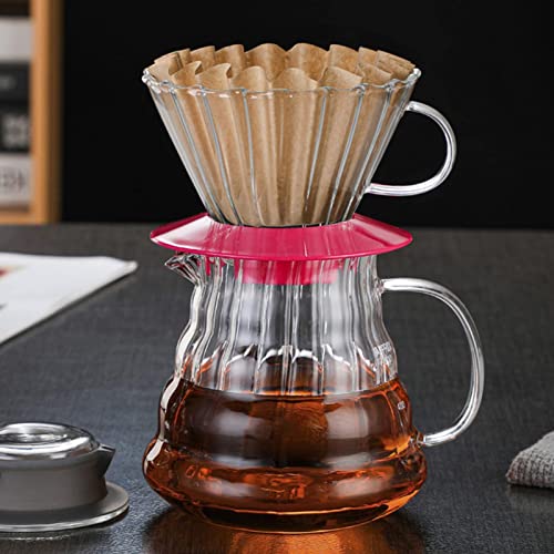 MUCXNIIY 2-5 Cup Unbleached Coffee Filters W02 Brown - Pack of 100 for Home & Commercial, Thick Natural Filter Basket