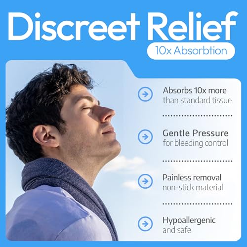 Nose Bleed Stops | Non-Stick Nosebleed Plugs for Kids & Adults, First Aid Kit