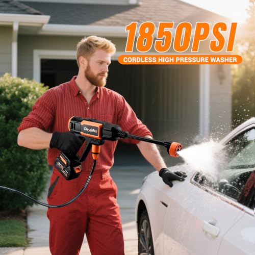 1850 PSI Cordless Pressure Washer with Brushless Motor, Foam Cannon & Touch Screen