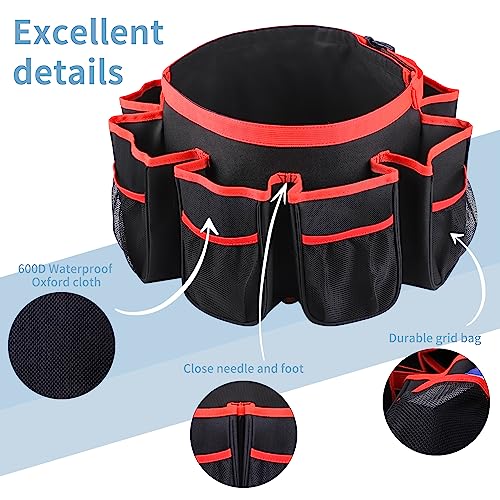5-Gallon Bucket Tool Organizer Caddy with 8 Pockets for Home & Garage