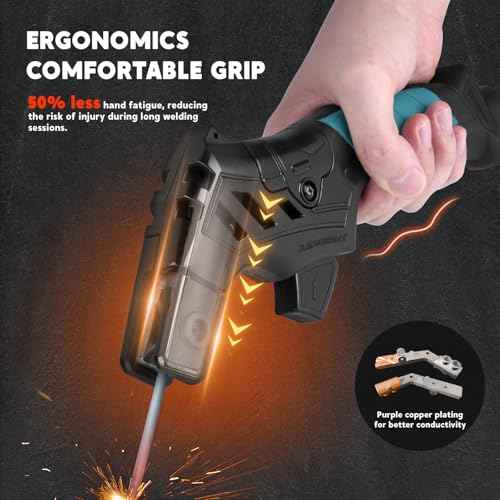 Welding Electrode Holder, 600 Amp Welding Stinger Rod Holder for Stick with Multi Angle 90¡Æ 135¡Æ 170¡Æ, Ergonomic Copper Heavy Duty Electrode Holder