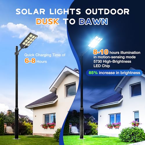 OKPRO 10000 Packs Solar Street Light 450,000LM Waterproof Outdoor Lighting