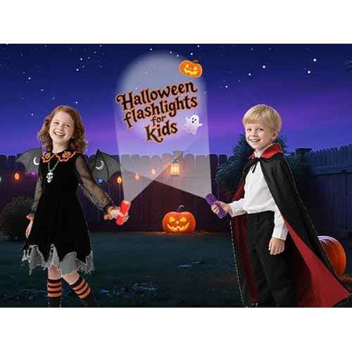 KunHe 5 Pack Plastic Small Mini LED Flashlight COB Flashlights for Kids 100 Lumen with Batteries High CRI for Bright Flash Light Christmas Gifts Stocking Stuffers