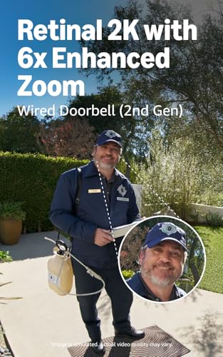 Ring Wired Doorbell with Chime - 2nd Gen, Speckled Gray & White