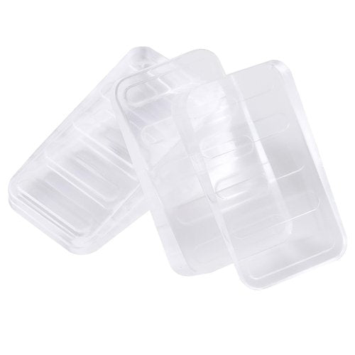 ZZRANYE Rubber Wedges Shims 4 Pack Table Wedge Clear Toilet Shims for Leveling,Furniture Levelers for Uneven Floors,Hot Tub Restaurant Appliance Shims for Leveling Feet(10mm)
