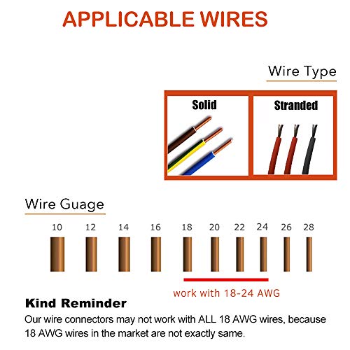 Brightfour 12-Pack Low Voltage Solderless Wire Splice Connectors for Automotive & LED Lighting