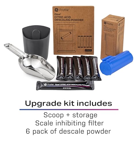GE Profile Opal Upgrade Kit for Nugget Ice Maker with Stainless Scoop, Magnetic Holder, Descaling Powder & Scale Inhibiting Filter