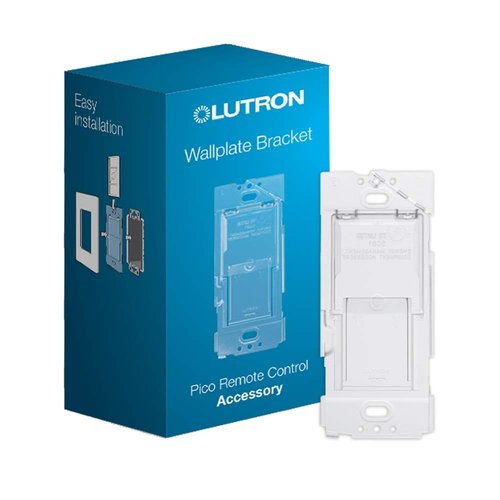 Lutron Caseta Smart Lighting Wall Plate Bracket for Pico Smart Remote(Pico Sold Separately), Directly Mount Pico Remote To The Wall, 3-Way (No Wires Required), PICO-WBX-ADAPT