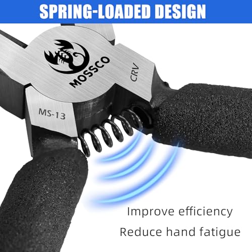 Needle Nose Pliers, 5" Mini Long Nose Pliers with Cutter, Serrated Jaw Precision Small Needle Nose Pliers for Jewelry Making, Bending Wire, Crafts, Electronic Repair