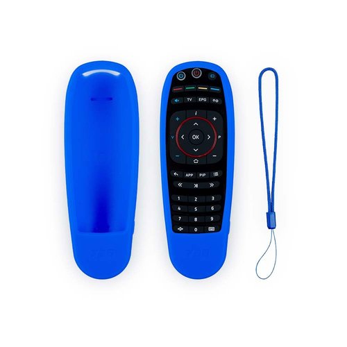 MAG Remote Control for MAG 254 322 324 424 524 544 and Other MAG Linux Set-Top Boxes with Silicon Cover. (Dark Blue)
