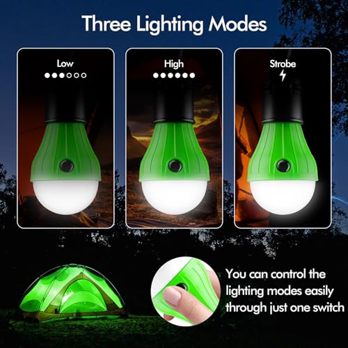 FLY2SKY B-CLOSED-HOOK Portable LED Camping Light with Clip & Emergency Mode