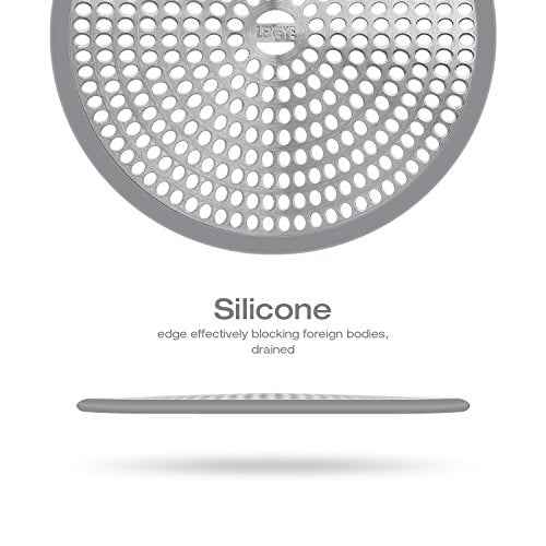 LEKEYE Shower Drain Hair Catcher/Strainer/Stainless Steel and Silicone