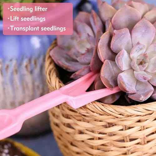 Bonsai Tools Transplanting Potting Bonsai Garden Shovel Hand Tools Bonsai Tree Kit Mini Garden Plant Care Shovel Soil£¨Pink£©