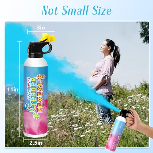 Merear Blue Gender Reveal Fire Extinguisher Set - Biodegradable Baby Boy Party Decor