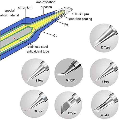 17pcs 900M-T Soldering Iron Tips for Hakko/Radio Shack/TENMA/ATTEN/Quick/Aoyue/Yihua Solder Station