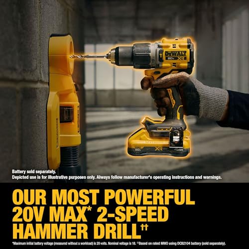 DEWALT 20V MAX XR Brushless Cordless 1/2 in. Hammer Drill (Tool Only) - Model DCD806B
