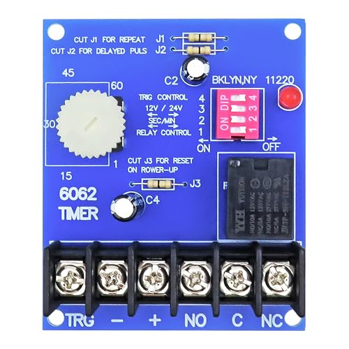 FUHUOLU 6062 Digital Timer 12/24VDC for Security & Access Control