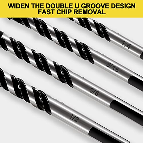 DYRECELVE 12-Piece Masonry Drill Bit Set and Concrete Drill Bits - Includes 7 Sizes