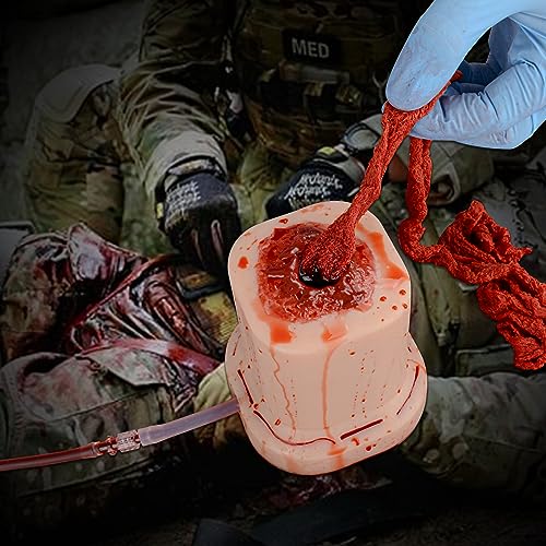 Wound Packing Trainer Gunshot Simulation Kit with Carrying Case