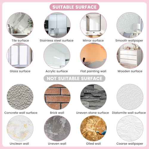 Large Pink Flowers Tree Branch Wall Decals Cherry Blossom Decor Vinyl Stickers,Tree Floral Birds Wall Art Murals,Flower Pattern Wall Stickers for Girls Bedroom Living Room Baby Nursery Tv Background