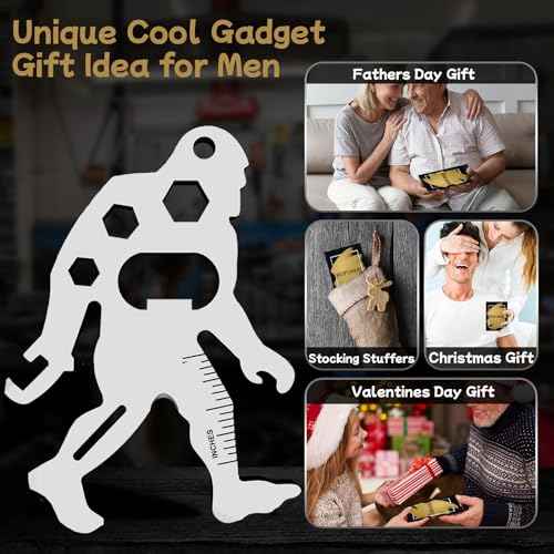 Fun Mens Gifts EDC Multitool - Unique Birthday Gift for Men, Novelty Christmas Stocking Stuffer White Elephant Anniversary Fathers Valentines Presents Idea Small Gadget, Cool Secret Santa Gift for Him