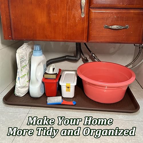 FDGARDEN Brown 2-Pack Large Multifunctional Boot Tray 30 x 15 in — Indoor/Outdoor