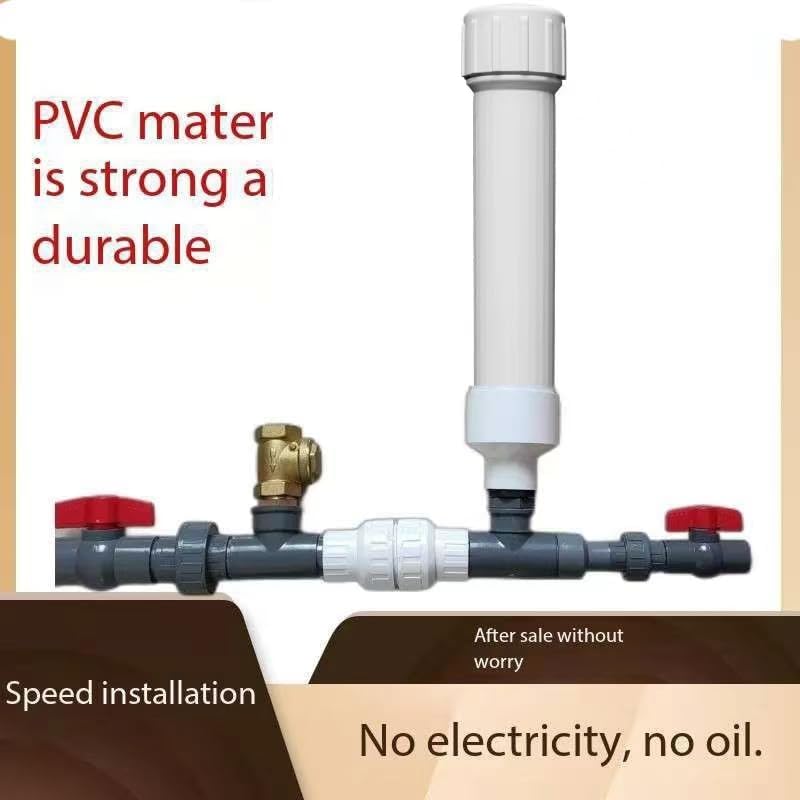 Hydraulic Ram Water Pump, Off-Grid Stream Pump System, No Electricity Required (T 3/4(0.75)")