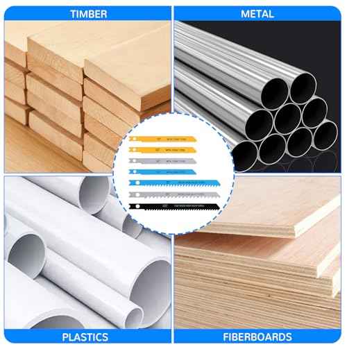 U-Shank Jig Saw Blade Set, 14 PCS Jigsaw Blades with Storage Case for Wood Plastic Metal Cutting Jigsaw Blades Set Fit Vast Majority U Shank Jigsaws(6T 8T 10T 14T 18T 24T 32T)