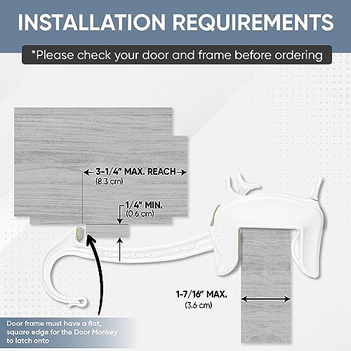 Childproof Door Lock & Pinch Guard for Kids & Pets - Easy Install, No Tools