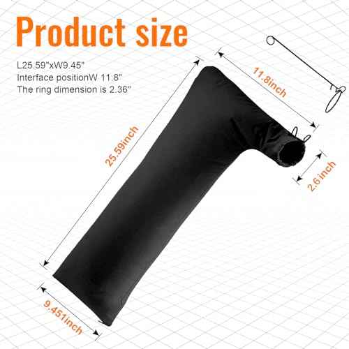 Table Saw Dust Collector Bag Compatible for Bosch/Dewalt/Ryobi/Craftsman/RIGID/Metabo/Kobalt/Skilsaw/Delta (10" Tablesaws with 2.5" Dust Port)-1Pack