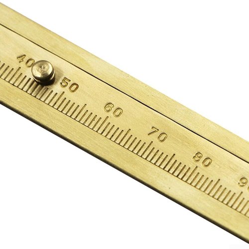 Mini Scale 80/100mm Sliding Gauge Vernier Caliper Ruler Measuring Tool, for Bead Wire Jewels Rings Measurement (100MM)