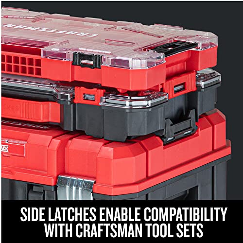 Craftsman Versastack 20-Compartment Parts Organizer with Secure Latch, 17.16 x 9.75 x 2.73 in