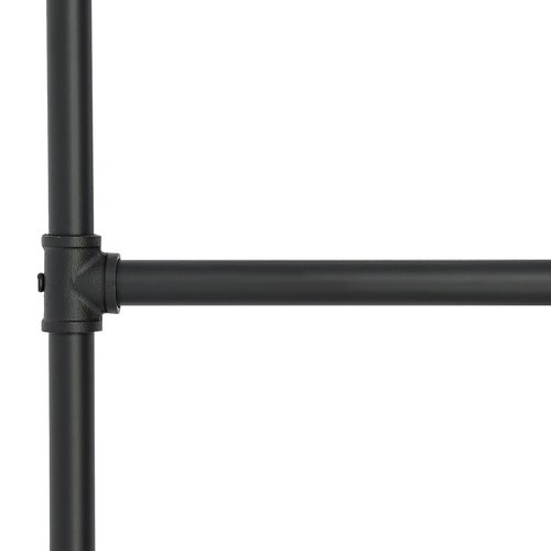 Carbon Steel Black Wall/Floor-Mounted Ladders 49.21inch 4-Step Basement Window Well Egress & Fire Emergency Escape Ladder with Bases & Pre-drilled Holes for Home Loft Loads 440.92lbs