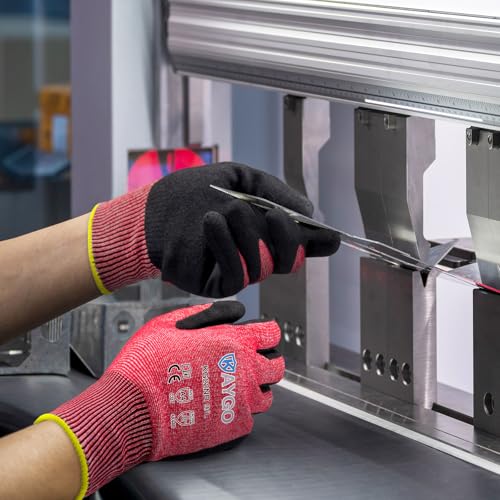 KAYGO Cut Resistant Gloves Micro Finishing Nitrile Coated,ANSI Cut Level A4,KG22NB