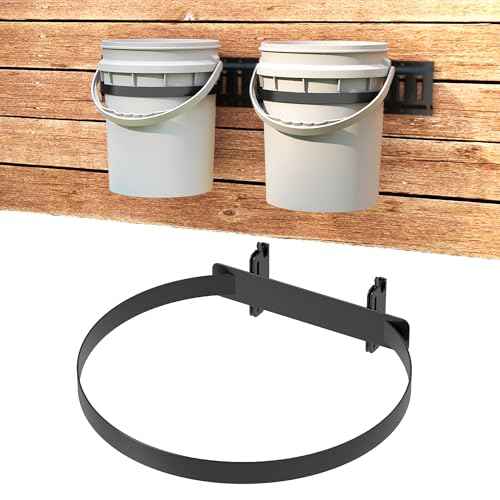 Bucket Rack Mount lesolar 5 Gallon Bucket Holder for E Track, Heavy Duty Wall Mounted Bu ...