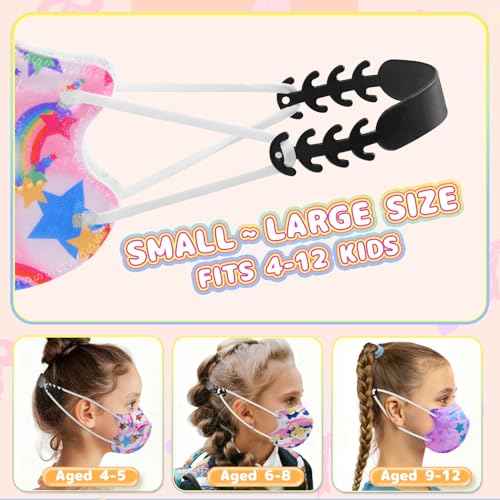 FENFEN Kids KN95 Face Mask Disposable - 50 Pack KN 95 Kid Masks Children Small Size Breathable Girls Kids KN95 Unicorn Mask Mascaras KN95 Para Ni?os