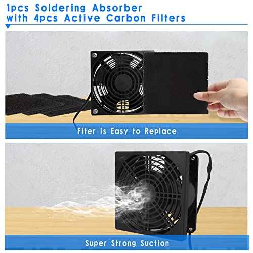 Handy Carry Solder Smoker Absorber Remover Fume Extrator Smoke Prevention Absorber DIY Working Fan