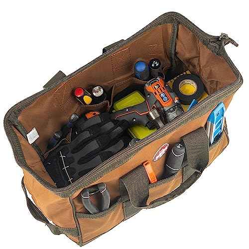 Bucket Boss Gatemouth 16 Tool Bag in Brown, 60016, 15 liters(Brown)