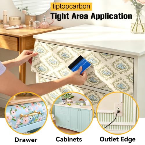 Tiptopcarbon Basic Wallpaper Smoothing Tool Kit for Peel & Stick Wall Coverings