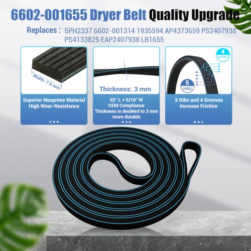 Samsung Dryer Repair Kit DC97-16782A Roller & Belt Replacement
