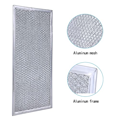 Whirlpool 2-Pack Grease Filter WMH31017HZ/AS/HS/32519HZ Replacement - 13 x 6 in, Bubosper