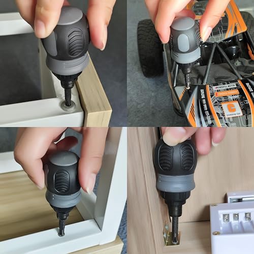 Short ratchet screwdriver CR-V hardened hard dual-purpose screwdriver head Telescopic dual-purpose screwdriver cross Slotted screwdriver head Screwdriver powerful magnetic multi-function